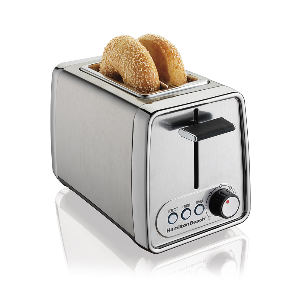 Hamilton Beach Dual Breakfast Sandwich Maker with Timer, 2 Sandwich  Capacity, Silver, 25490